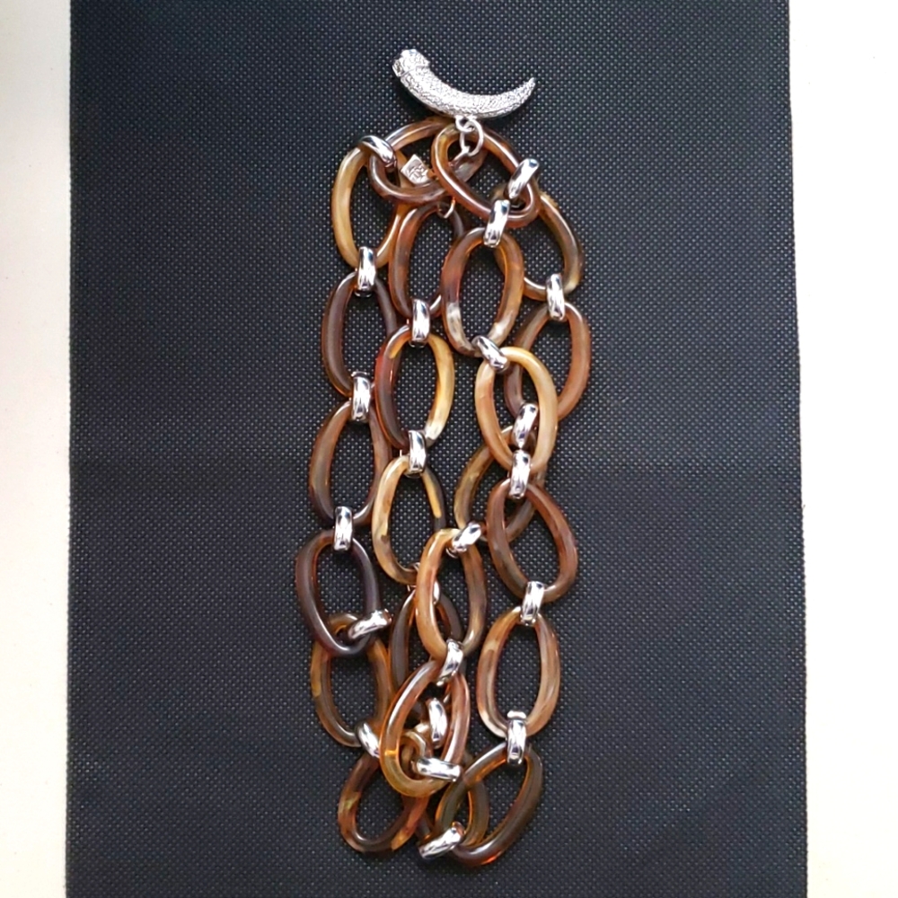 Ralph Lauren Tortoise long necklace 19"
